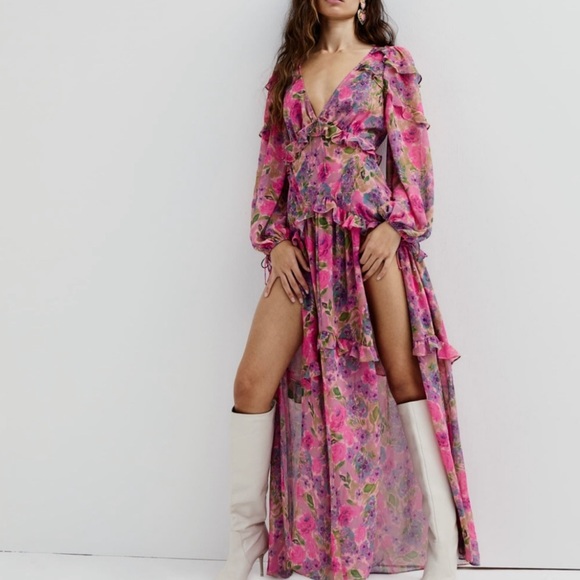 For Love and Lemons Annie Maxi Dress - Picture 2 of 16